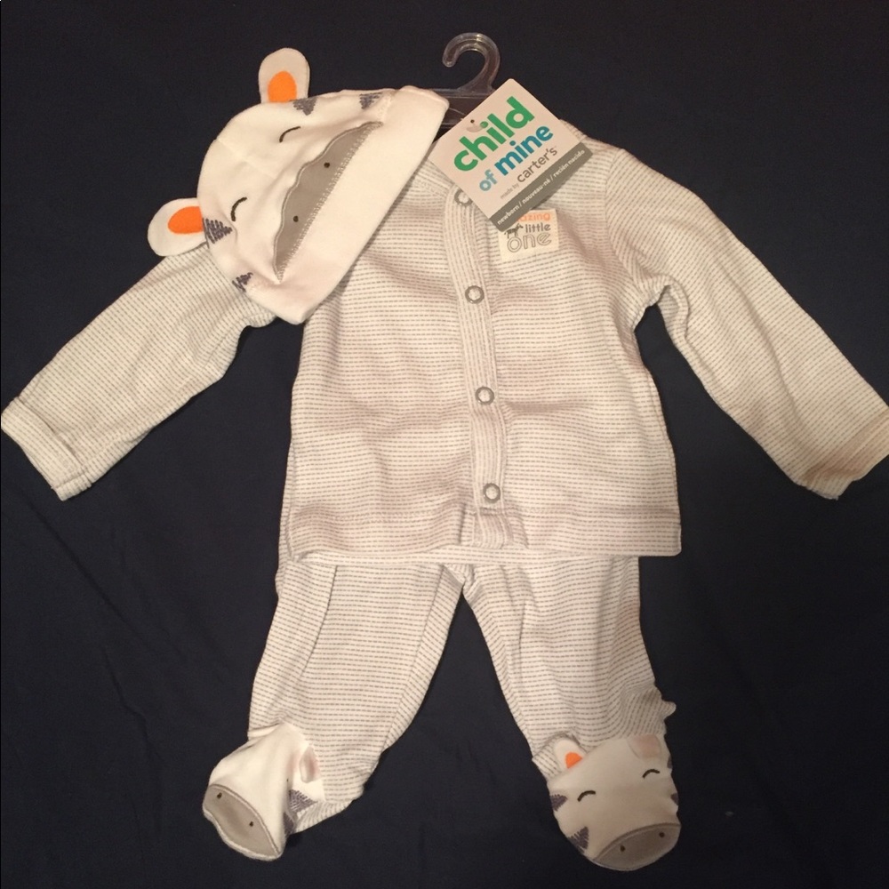 Newborn boy pajama set